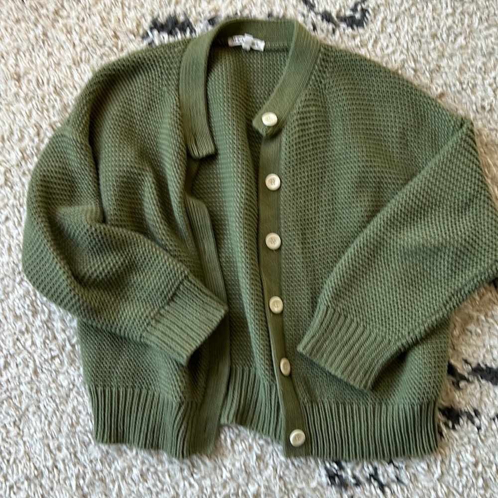 Alex mill Nico cardigan in green